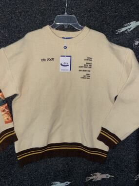 Aelfric Eden Van Gogh Knit Sweater Cream XL Streetwear Art Pullover